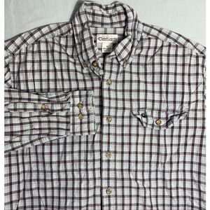 Vintage Carhartt Men’s Size Large L Mens Plaid Blue Shirt Top